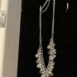 Silver & Pastel Pink Statement Necklace